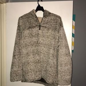 Plus Size Sherpa Pullover